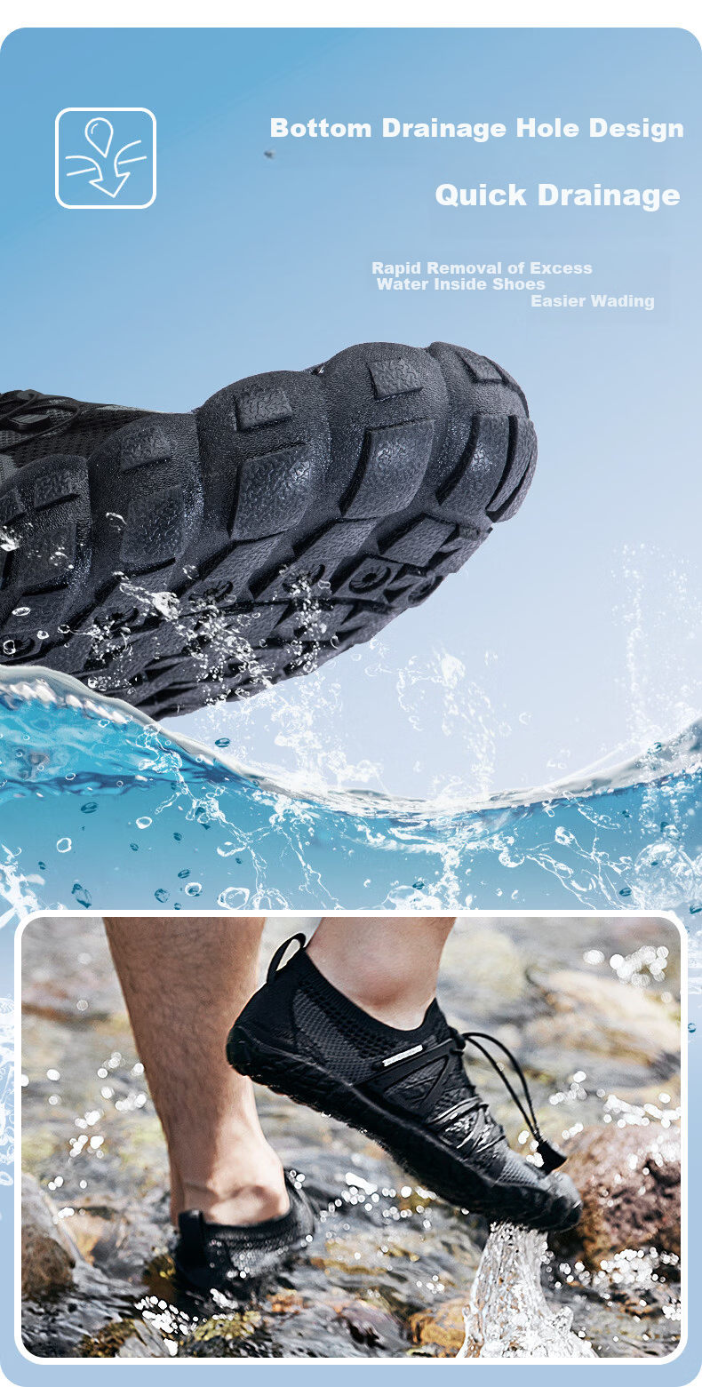 Naturehike Outdoor Creek Shoes Summer Men Women Beach Water Shoes Non-slip Quick-dry Adult Hiking Wading Shoes 4