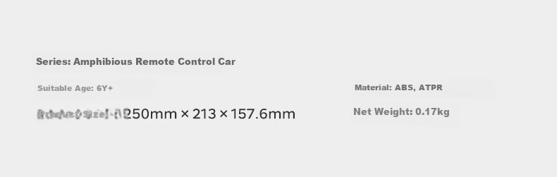 Babycare Amphibious Off-Road Car Long Battery Life Children's Electric Remote Control Toy Car Boys Birthday Gift Go-Kart 1