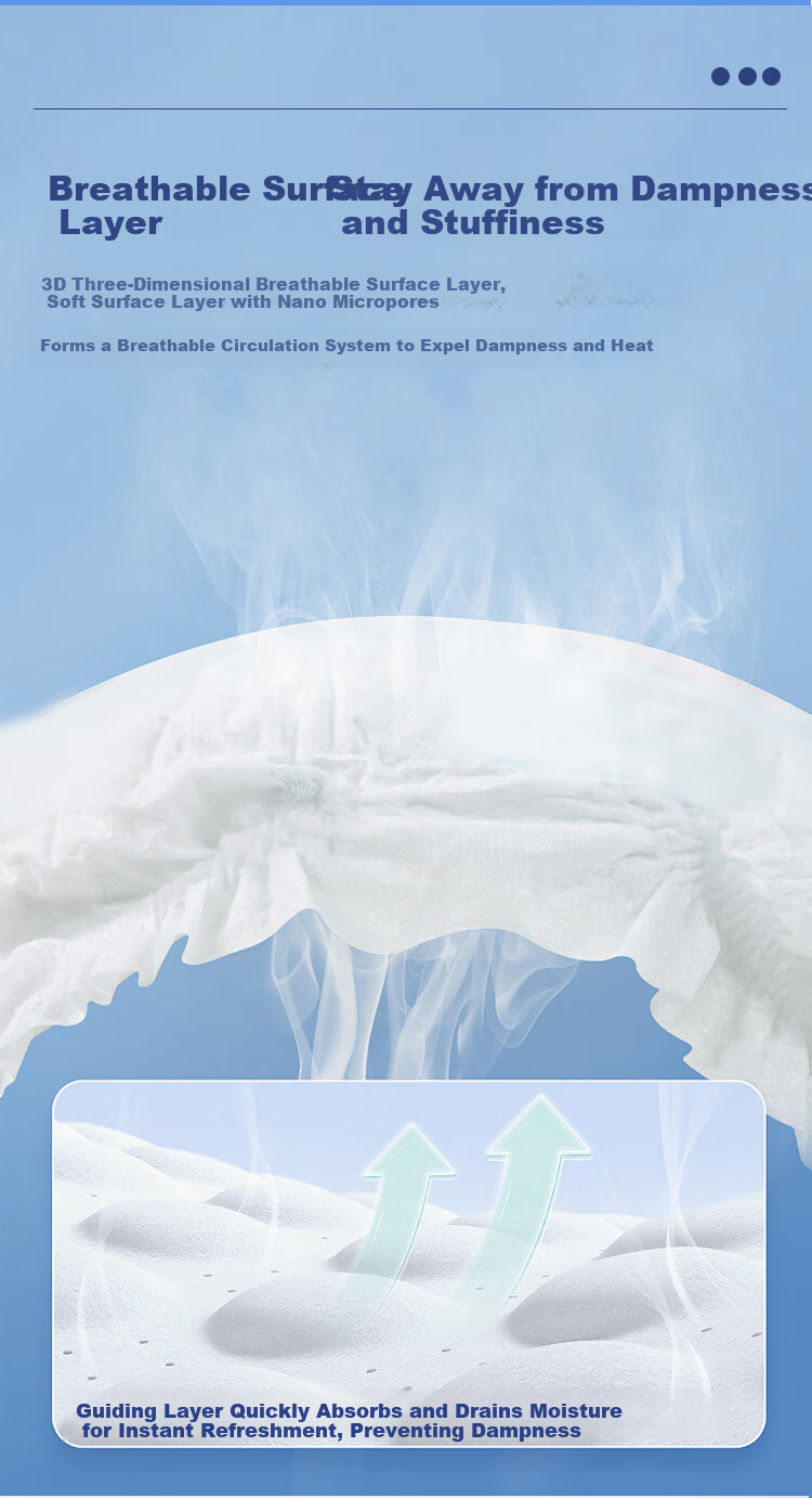 Zundaren Adult Diapers L Size 10 Pieces Waist Tape (Waist: 82-136cm) Incontinence Pads for Elderly and Postpartum Women 6