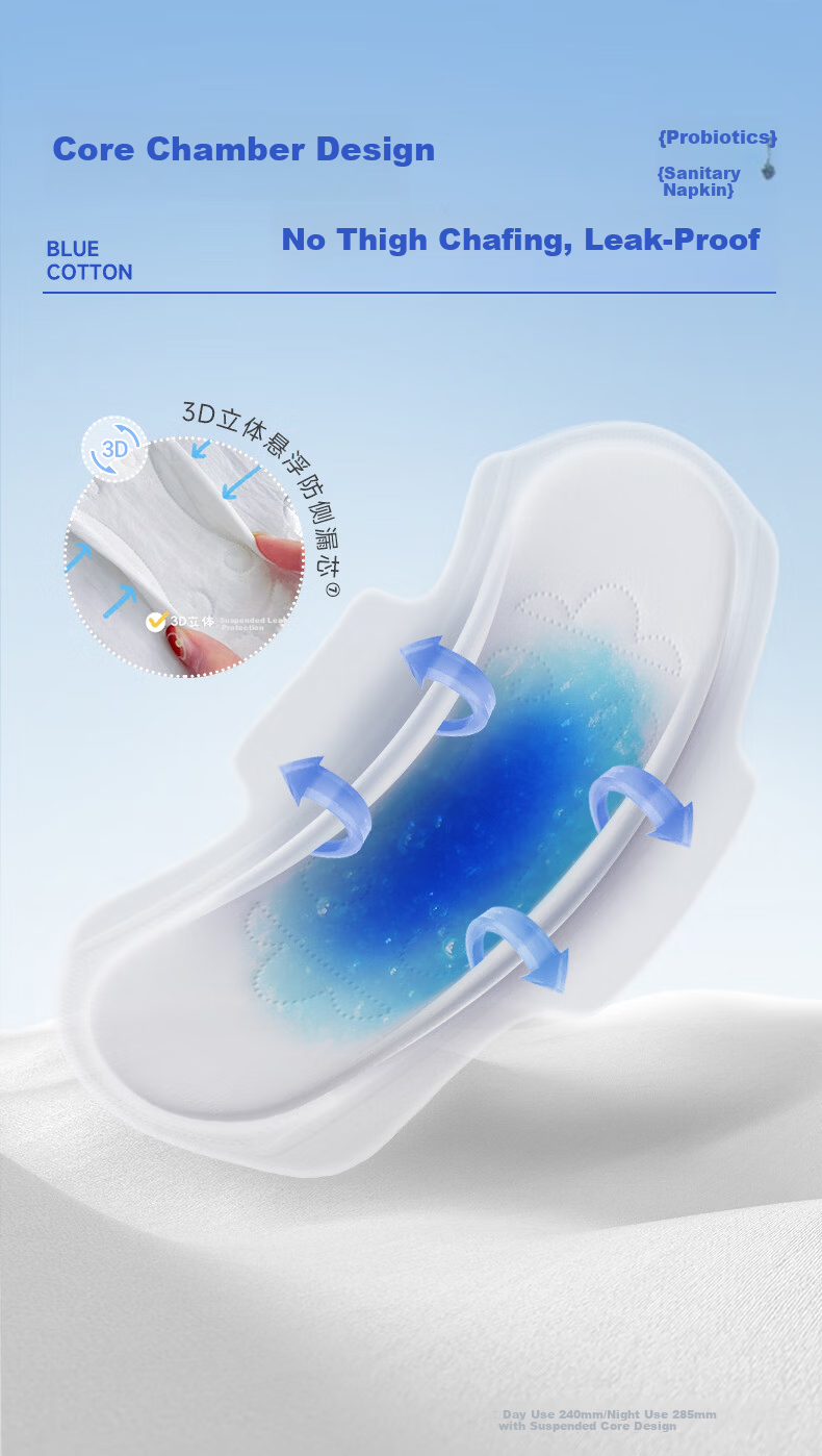 Lanmianhua Disinfection-Grade Probiotic Ultra-Thin Breathable Low-Absorbency Mini Sanitary Napkins Pads, 180mm*10 Pieces 7