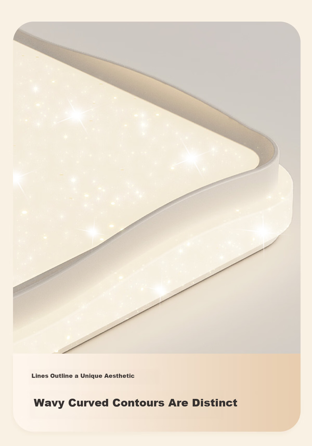 Kuka LED Ceiling Light Cream Style Eye Protection Cree Source Living Room Bedroom 50cm Round - Three Colors [Installation Included] 38