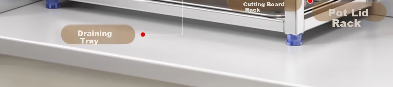 Jiadu Stainless Steel Knife Rack Storage Shelf Kitchen 2024 New Multifunctional Countertop Cutting Board Integrated Holder 5