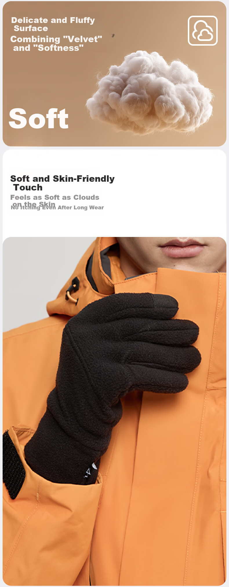 MISSION UV Fleece Lined Thermal Gloves for Men Winter Outdoor Driving Riding Electric Motorcycle Bicycle Windproof Cold Resistant Touchscreen Gloves 6