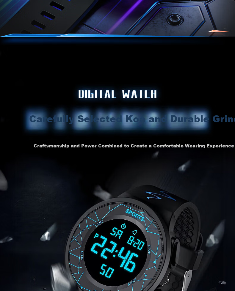 HUGE Korean Style Simple Digital Watch for Men Women Students Kids Youth Sports Colorful Waterproof Couple Wristwatch 11