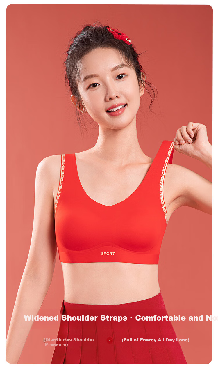 FitonTon Girls' Red Lunar New Year Underwear Set Gift Box 2025 Year of the Horse Children's Adolescent Bra Vest Age 12 12