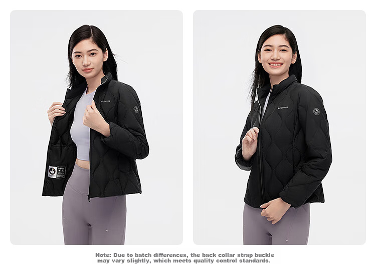 Bosideng Spring Autumn 90% Goose Down Lightweight Stand Collar Slim Fit Short Casual Versatile Comfortable Women's Down Jacket 24