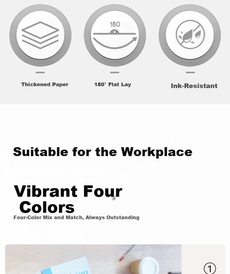 JD Jingzao 12-Pack A5 30-Sheet Wireless Binding Softcover Notebook Journal Work Notepad Diary Office 2