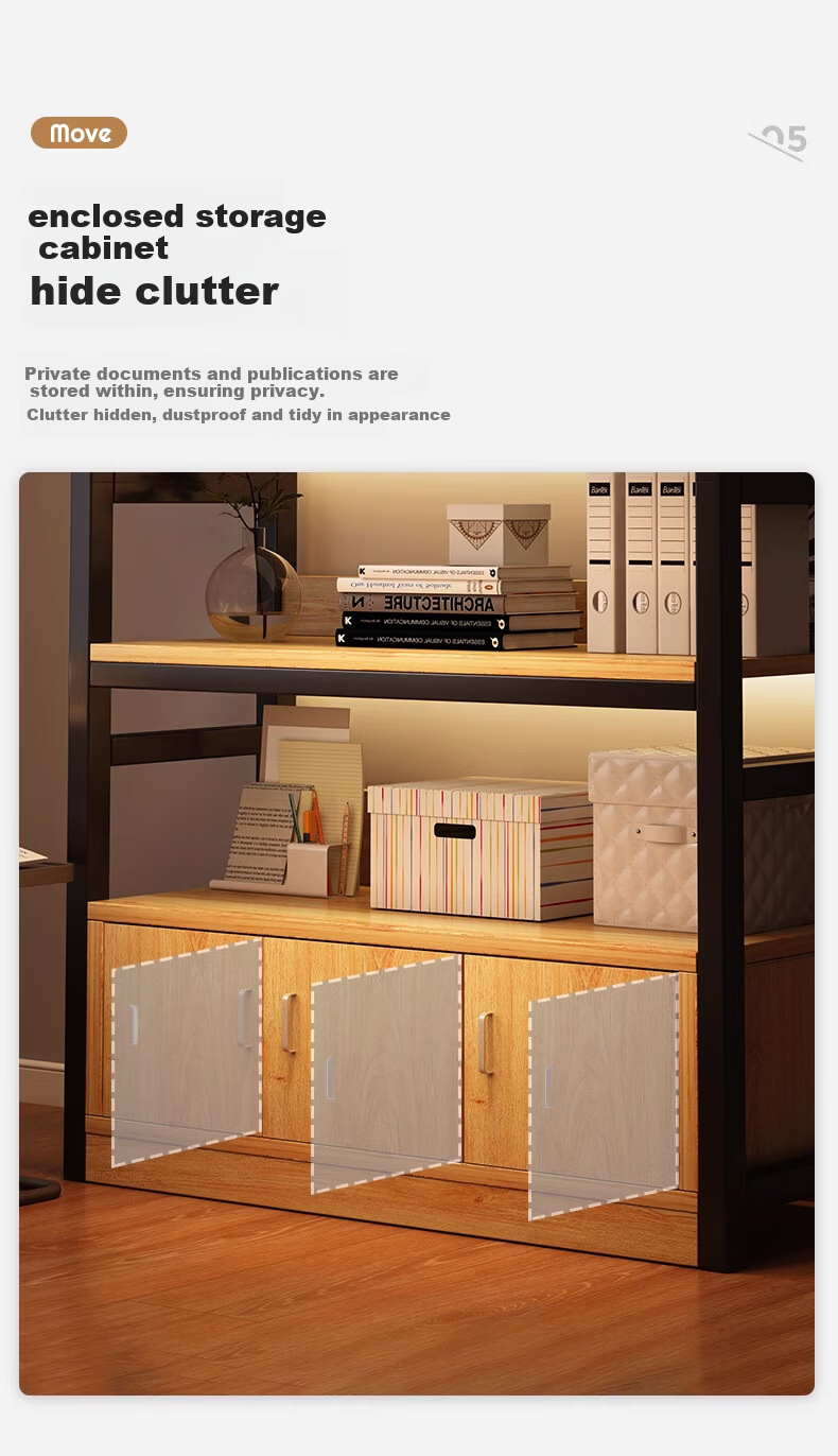 MSFE Steel Bookshelf Storage Rack Floor-standing Wall-mounted Multi-layer Display Shelf Six-tier 80*32*190cm 19