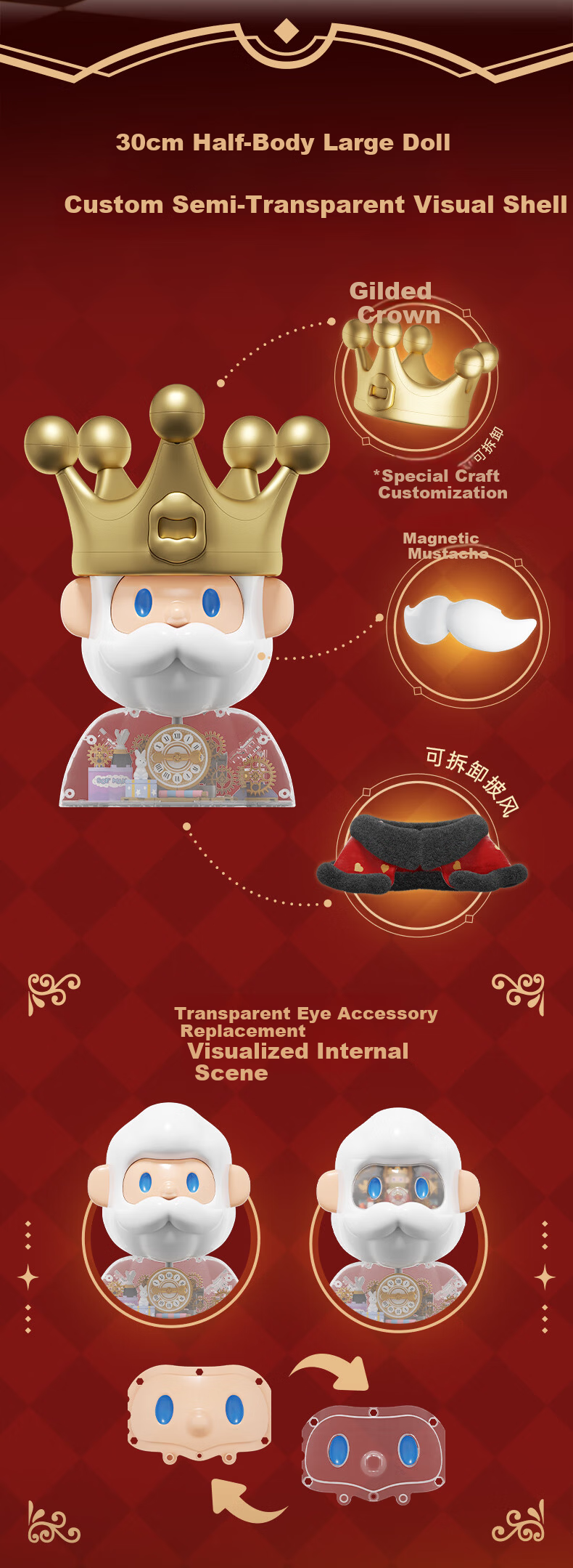 AREA-X Brick Zone Unicorn Official Collaboration Trendy Building Block Toy Birthday Gift King BOB Large Figure 7