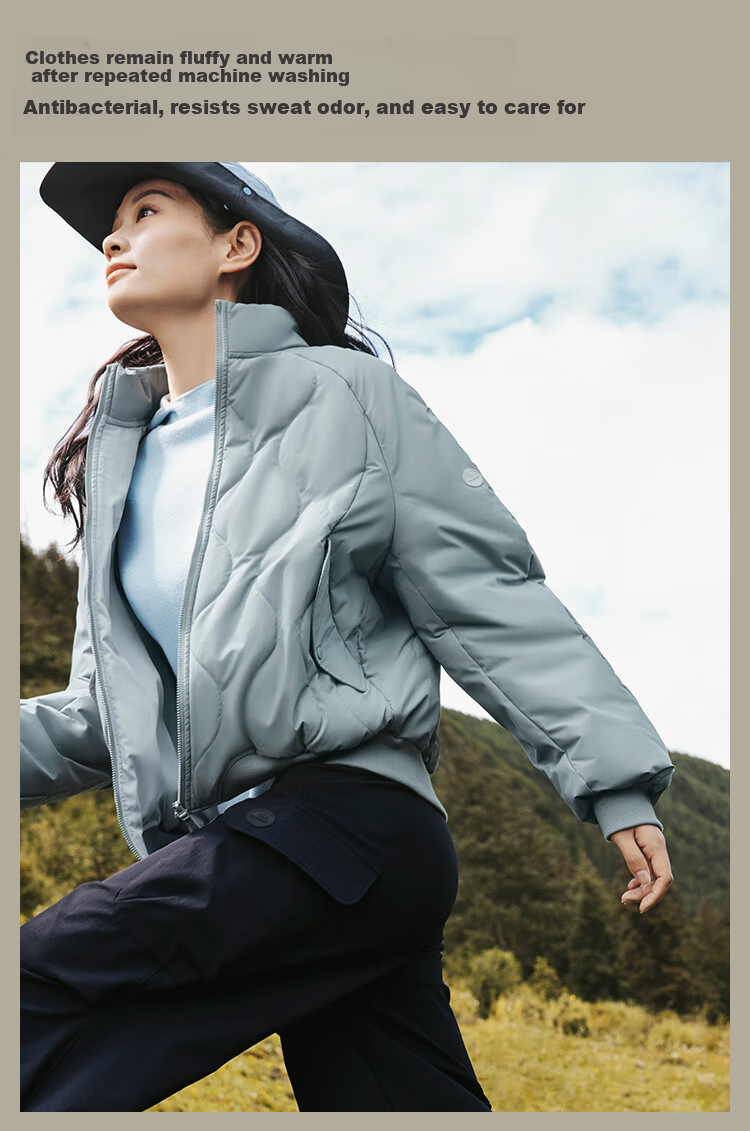 Beneunder Women's Fleece Jacket Warm Mid-Weight Machine Washable Outdoor Cotton Coat CL004 Down-Like 46