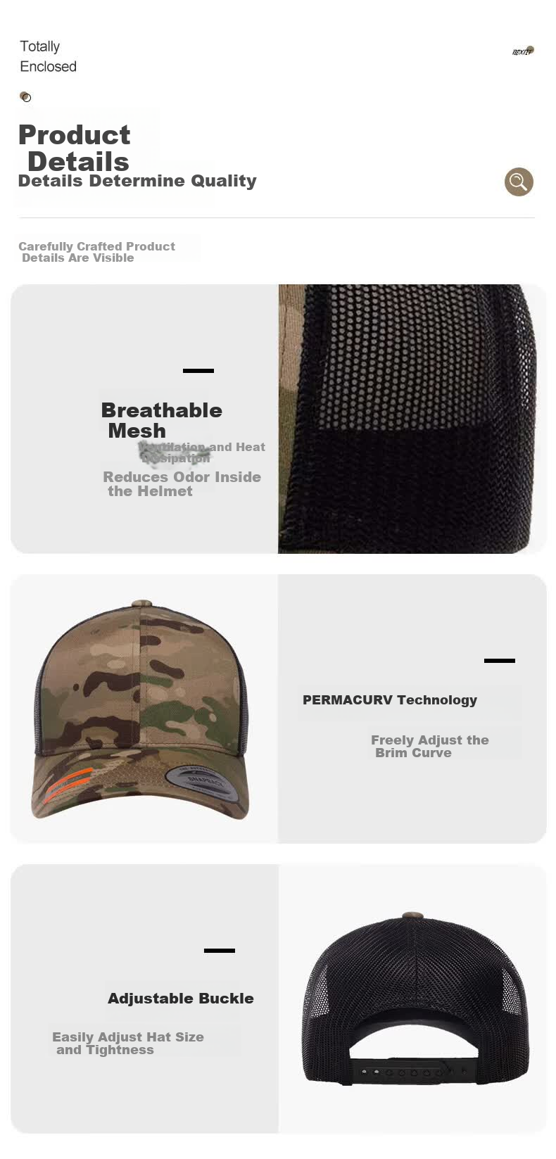 FLEXFIT Outdoor Camouflage Baseball Cap Military Sun Protection Visor MultiCam Trucker Hat Desert Camouflage 10
