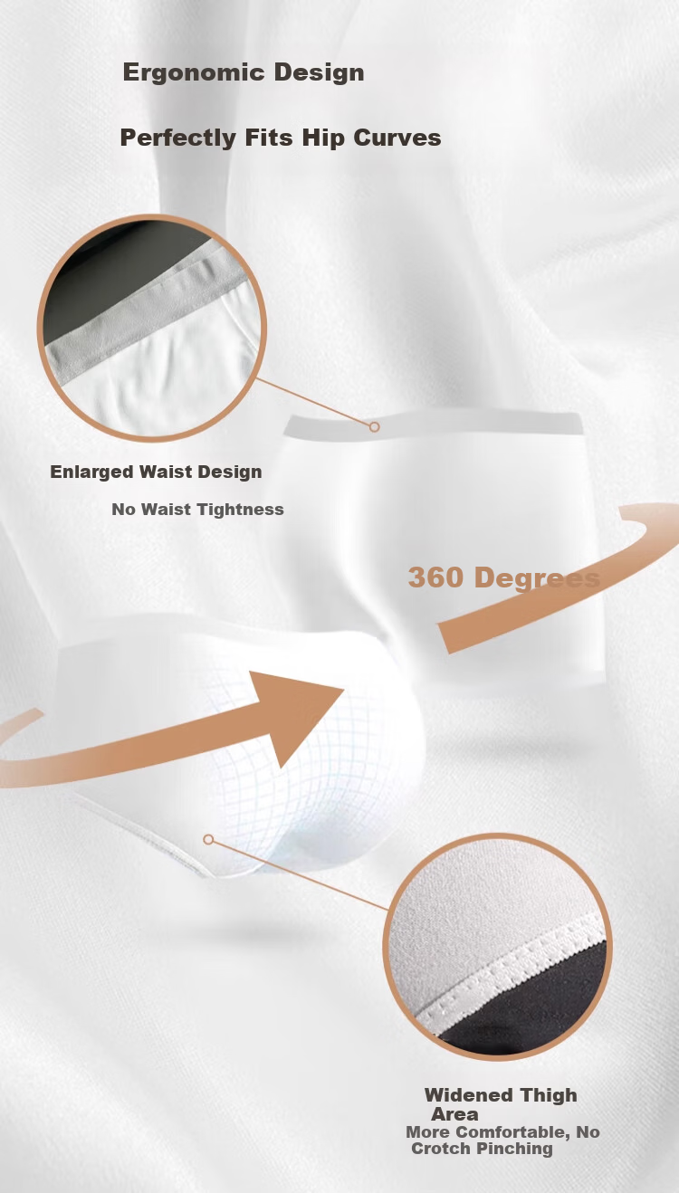 Ronghuxi Disposable Women's Underwear 5-Pack Individually Wrapped Daily Use EO Sterilized Travel Maternity Portable XL Size 6