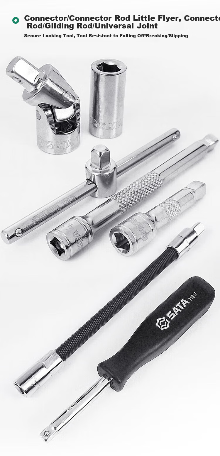 SATA 52-Piece Mini Ratchet Wrench Auto Repair Socket Set 09002 (Various Sizes Available) 6
