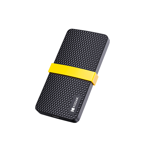 KODAK 1TB Portable Solid State Drive (PSSD) X200 Type-C USB 3.2 500MB/s High-Speed SSD Dual Interface Mobile & Laptop External Storage