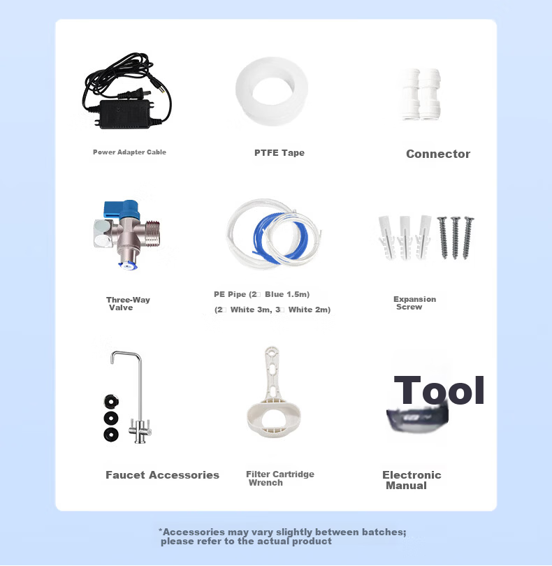 CHIGO Household Water Purifier Universal Filter Cartridge 1000G RO Under-Sink Reverse Osmosis Drinking Water Machine Scale Inhibitor TC901 11