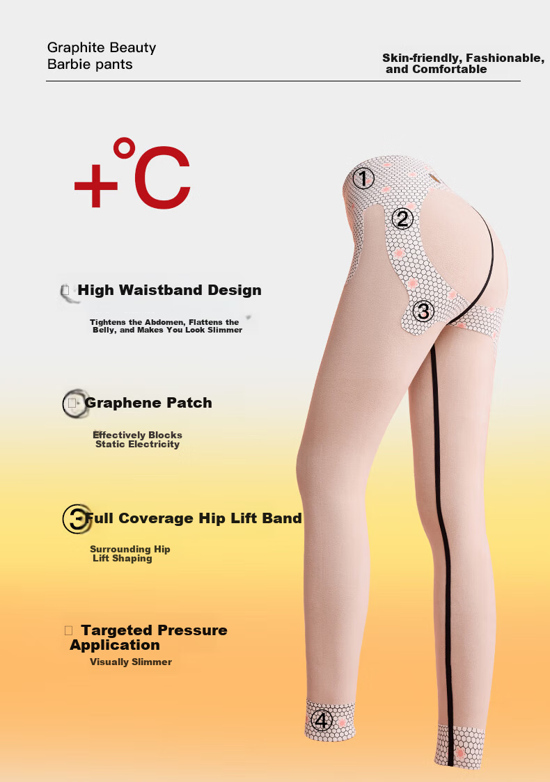 MiiOW Shark Pants [Graphene Thermal] Fleece-Lined Thickened Autumn Winter Leggings Slimming Shaping Warm Palace 2025 New Edition 2