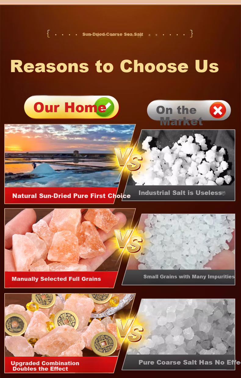 Bin Yue Coarse Salt Large Grain Sea Salt Ornament Himalayan Salt Purification Demagnetization Bowl Decoration Housewarming Wedding Moving Toilet 8