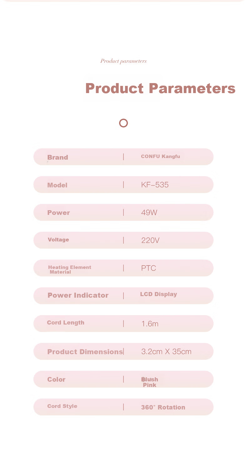 CONFU 32mm Electric Curling Iron V1 Purple - Constant Temperature Hair Curler, Heat Protection, Voluminous Large Waves, Anti-Scald Lazy Styling Tool, Korean Style Big Curl Hair Curler, Birthday Gift 13