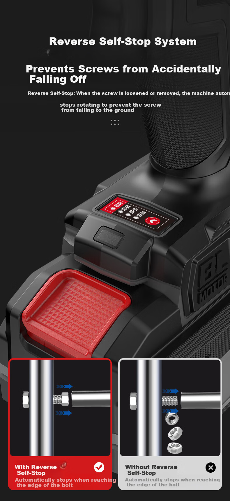 Dayi Electric Wrench High Torque 928N Industrial Grade 20V Lithium Battery Brushless Impact Wrench A7Pro928 Bare Tool 15