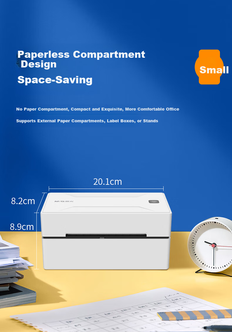 M&G AEQ918T6 Express Printer High-Speed Warehouse Logistics Shipping Label Thermal Barcode Label Printer for E-commerce Commercial Office Mobile Compatible 5