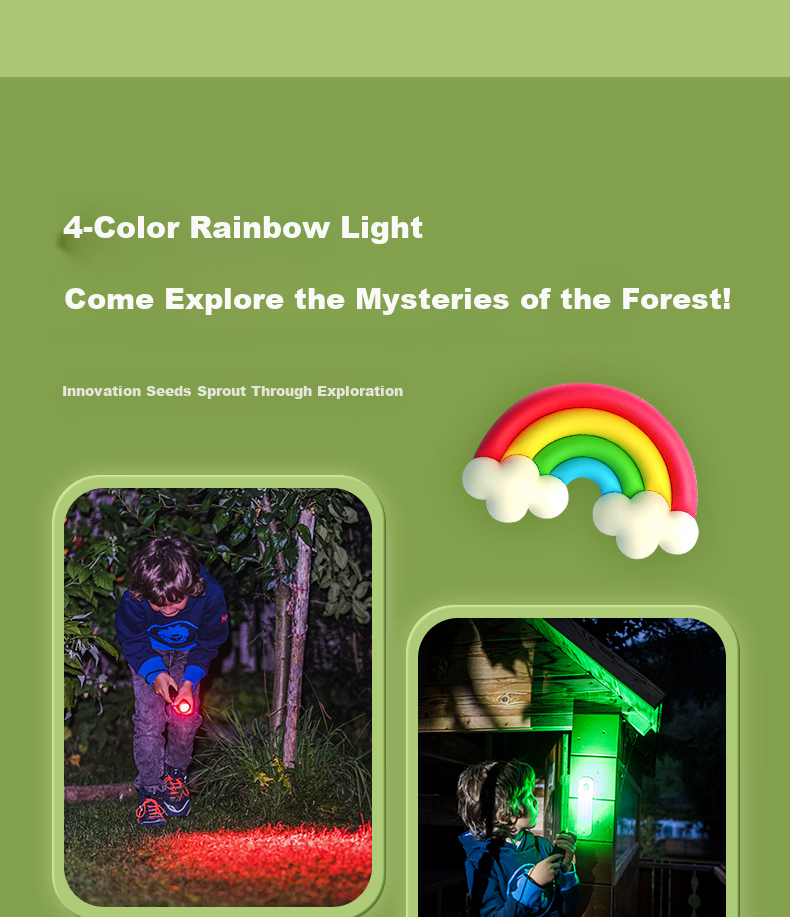 LED LENSER German Kids Flashlight Outdoor Camping Light Safe Lead-Free Soft Light Eye-Friendly Toy Gift 6