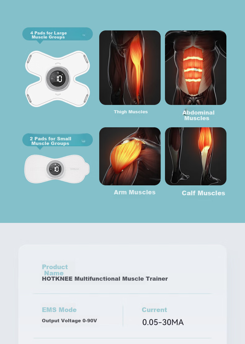 Electric Muscle Stimulator Post-Surgery Muscle Recovery Massager Fascia Therapy Device 13