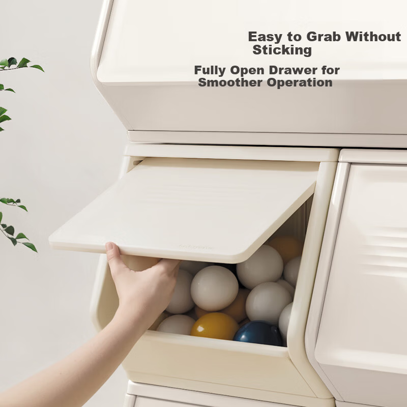 BabyViva DIY Stackable Storage Cabinet Children's Toy Storage Rack Living Room Snack Cabinet Bedroom Bookshelf Small Organizer