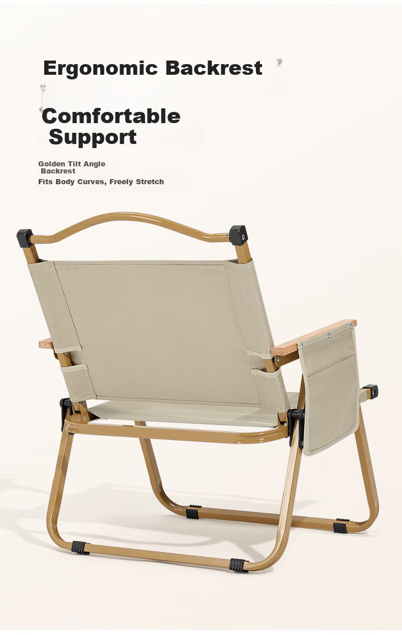 CAMEL Outdoor Kermit Chair Camping Picnic Folding Fishing Sketching Chair Equipment D619A Black 3