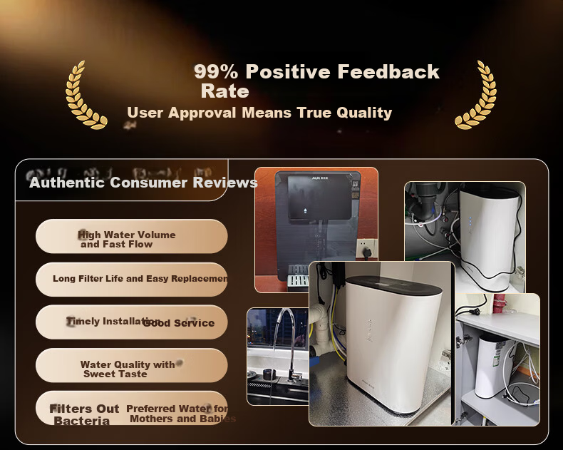 AUX Under-Sink Fresh Water Purifier Household Water Filter 1.66L/min RO Reverse Osmosis Direct Drinking Machine 600G K60 2
