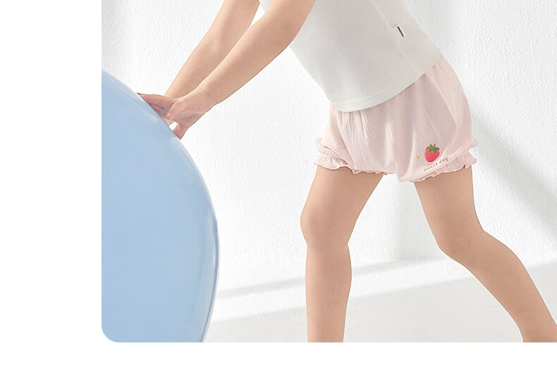 Nido Bear Children's Safety Shorts Girls Summer Thin Modal Underwear Anti-Exposure 2-in-1 Leggings 37