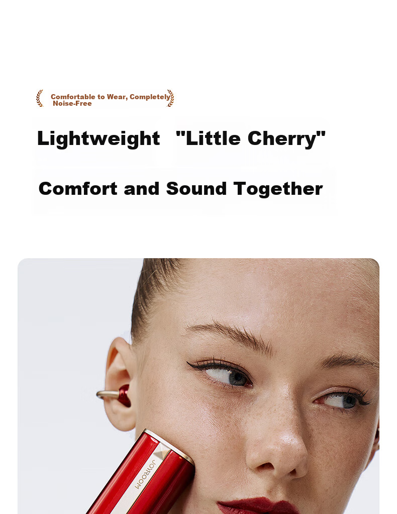 Joyroom OC3 Lipstick Bluetooth Earbuds Clip-On Bone Conduction Open-Ear Noise-Cancelling AI Office Translation Device Unisex Gift 34