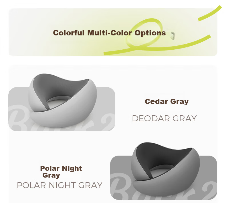 Back2 U-Shaped Neck Pillow Portable Travel U-Shaped Cervical Pillow for Airplane High-Speed Train Car Office Nap Pillow 18