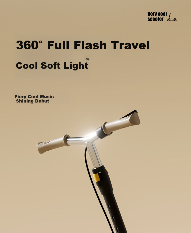 Feige Big Kids Scooter for Ages 6-12, Boys and Girls Student Adult Commuter Portable Two-Wheel Kick Scooter with Dual Brakes, Coffee Color 10
