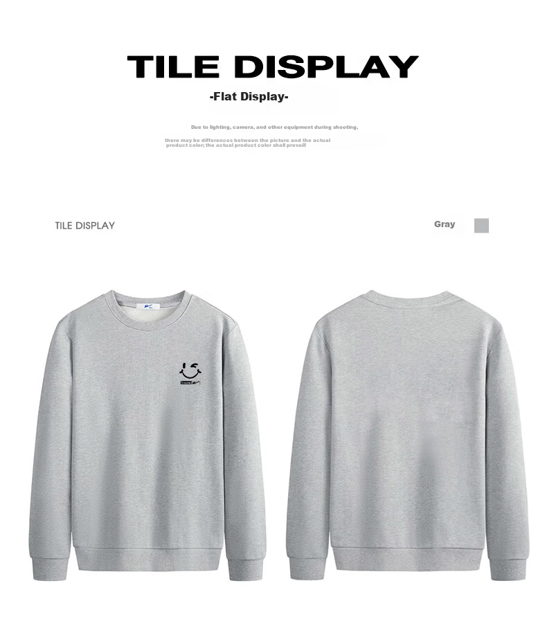 Warrior Men's Sweatshirt Autumn Winter Casual Jacket Versatile Long Sleeve T-Shirt Crew Neck Base Shirt for Men 12