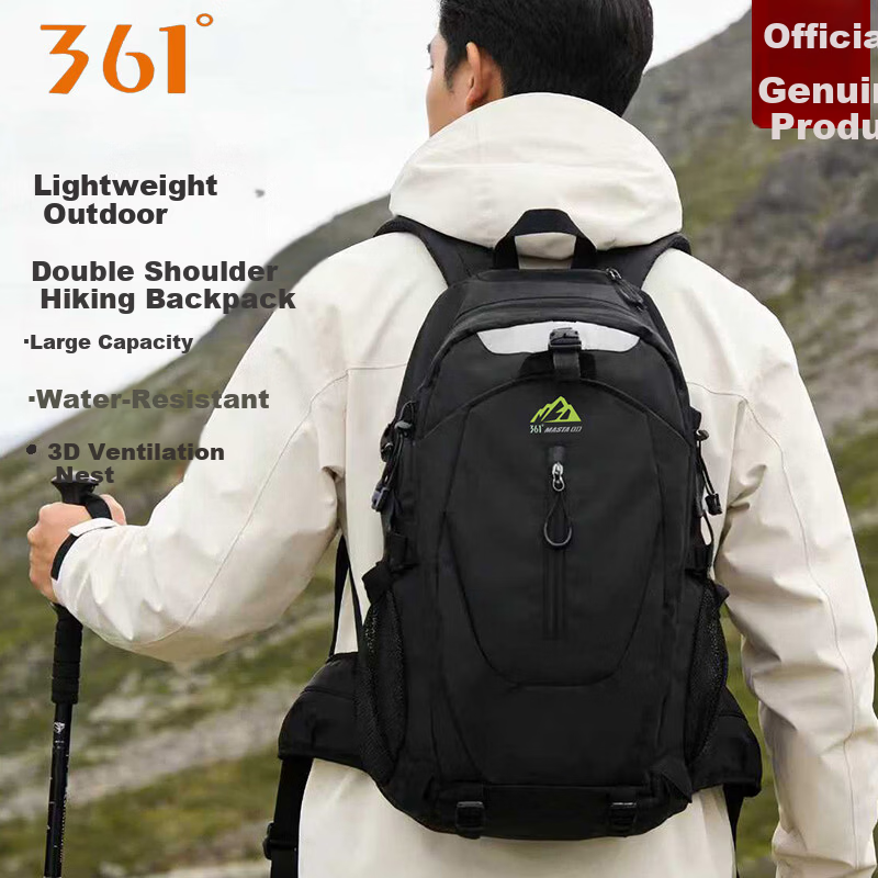 361° Outdoor Water-Repellent Large Capacity Hiking Backpack Unisex School Bag 2026 New Model