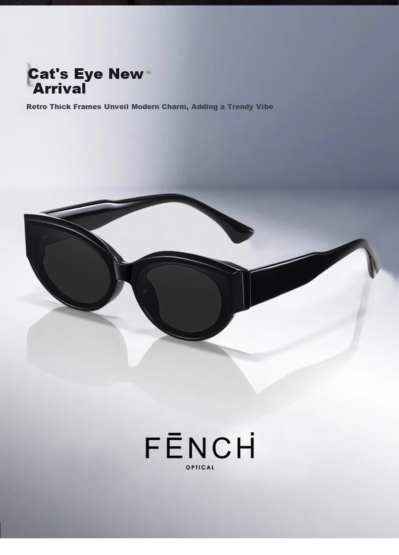 Colore.in Cat Eye Sunglasses for Women, Retro Hot Girl Style, Small Face, Small Frame, GM Glasses, 2026 New Style, UV Protection, Polarized Sunglasses 16