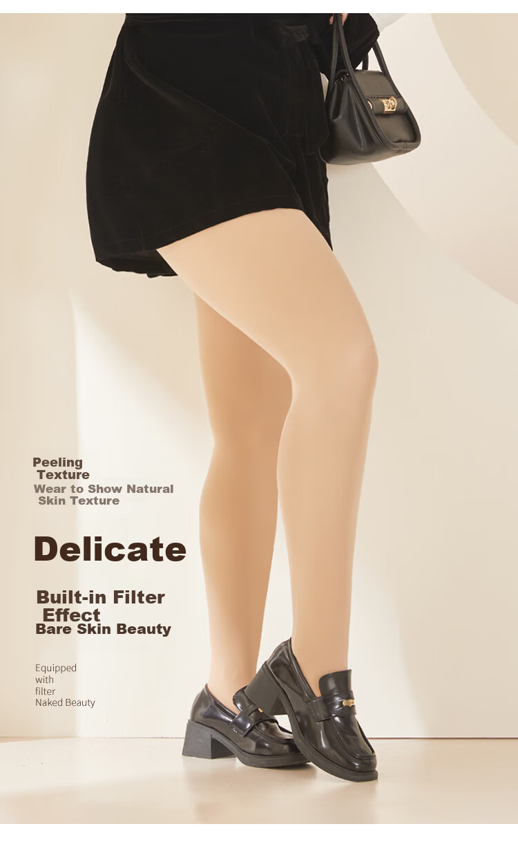 Afandi【Extra Large Wide Body】Women's Leggings Tights Spring New Plus Size Apple Hip High Elastic Velvet Spring Autumn Pantyhose 11