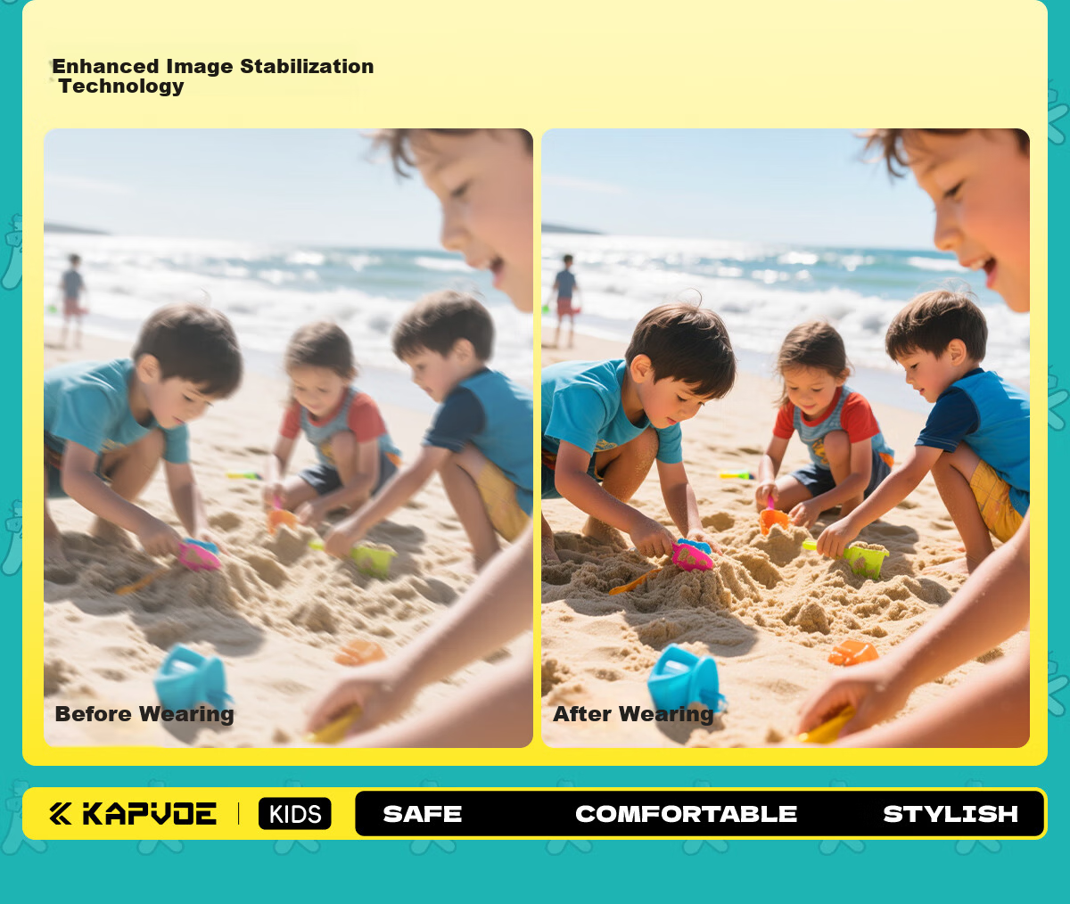 KAPVOE Kids Pilot Sports Sunglasses Running Cycling Glasses Children Speed Skating UV Protection Goggles Unisex 14