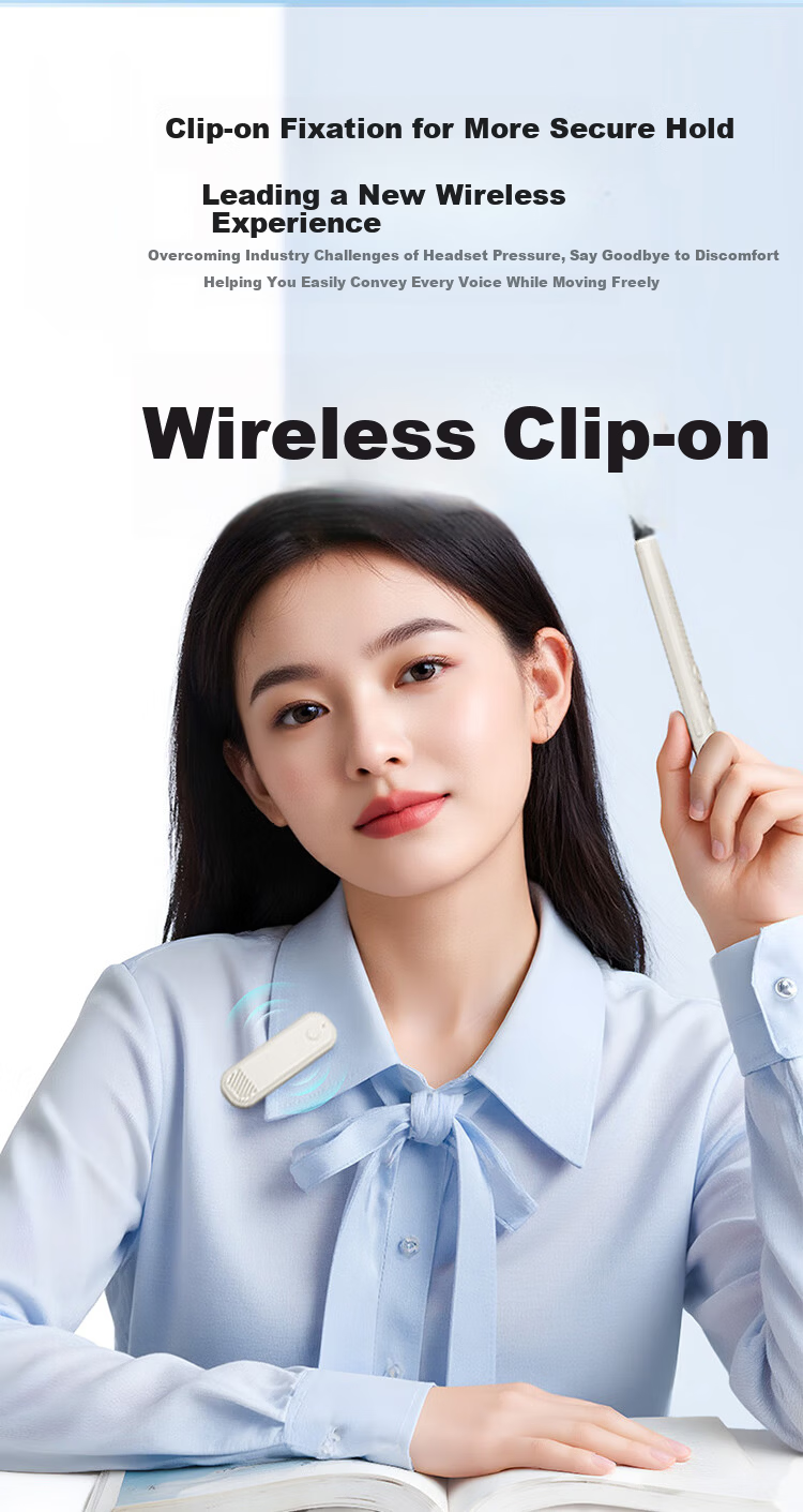 ULT-unite F25 Wireless Lavalier Microphone Mini Amplifier Speaker Teacher Lecture Multifunctional Presentation Remote Magnetic Storage Anti-Howling High Volume Long Battery Life White 3