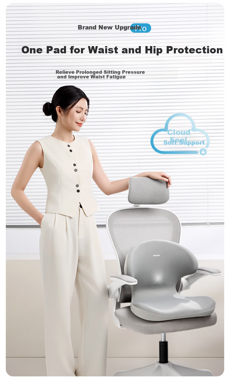 Slyeiy Lumbar Support Cushion Office Backrest Ergonomic Waist Pillow Popular New Product 1