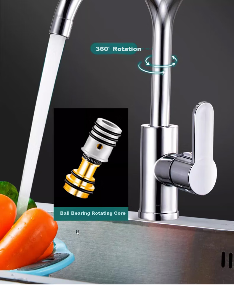 Yipin Impression Bathroom Sink Faucet Hot and Cold Water Household Kitchen Balcony Wash Basin Faucet 11
