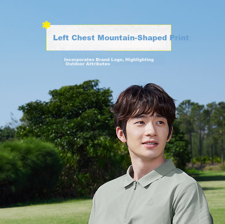 361° Men's Spring Summer Sports Polo Shirt Outdoor Quick-Dry Antibacterial Loose Short Sleeve Top 652623101-1 12