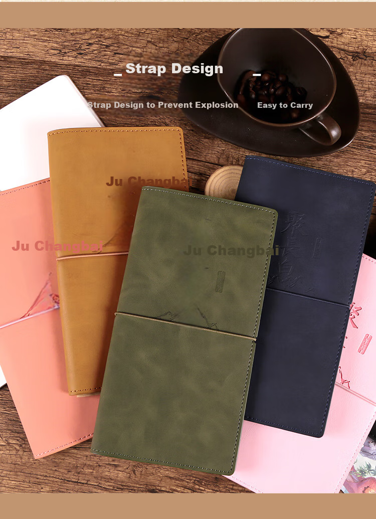 Kinbor Tomb Notes 10th Anniversary PU Stamping Notebook Pad Collection Travel Stamp Album Journal Blank Check-in Scenic Spot Stamp Book DT53446 14