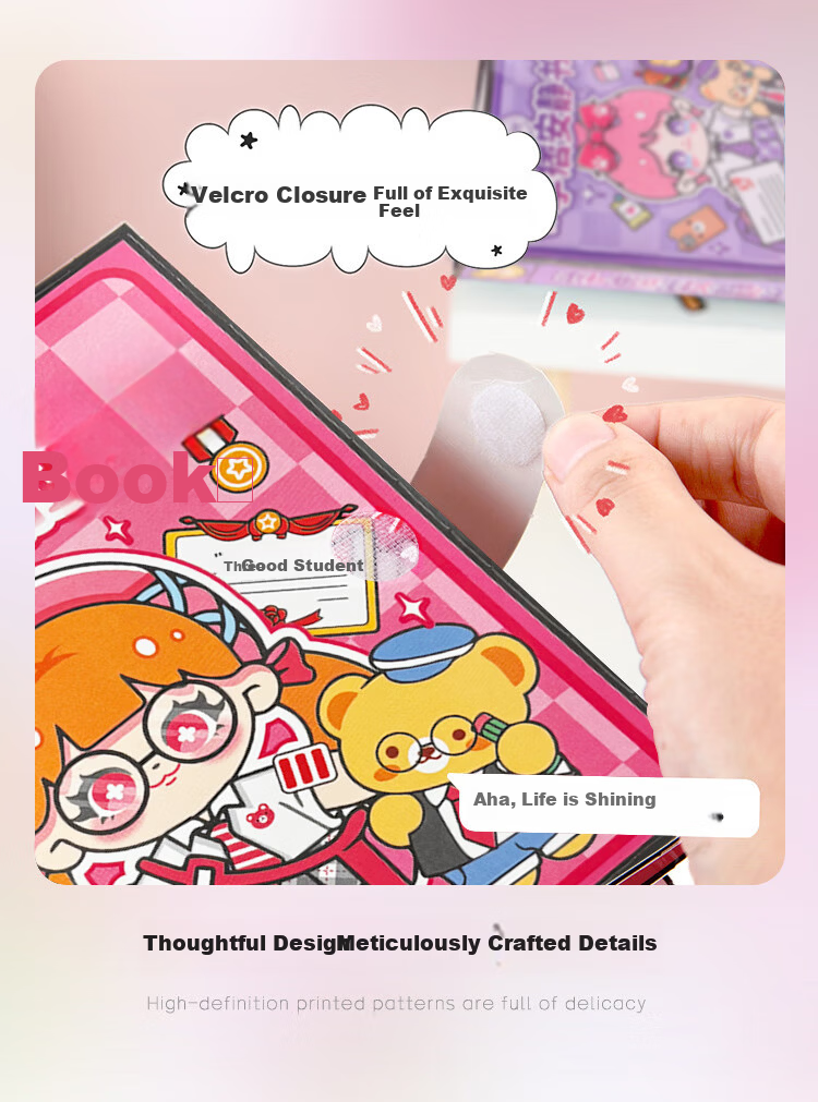 Baili Frost Top Student Quiet School Handmade DIY Material Kit Dress-up Stickers Children's Toy 3-6 Years Children's Day Gift 6