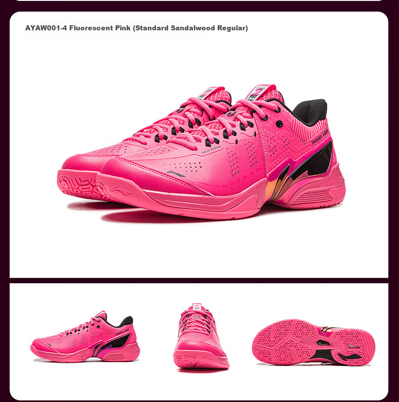 LI-NING Thunder 2 PRO Badminton Shoes Professional Lightweight Stable Rebound Durable Non-Slip Cushioning Men's Sports Shoes 8