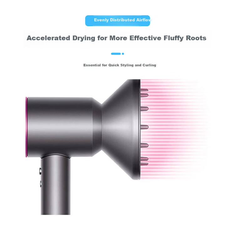Shuangwei Compatible Dyson Hair Dryer Diffuser Magnetic Attachment Curling Drying Nozzle Large Diameter Volumizing Smooth CFJ-Diffuser Nozzle 2