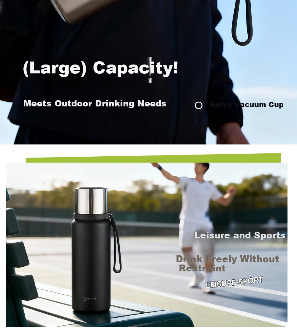 Fuguang 316L Stainless Steel Insulated Water Bottle Large Capacity Thermal Cup Full Steel Tea Separation Outdoor Men's Cup 19