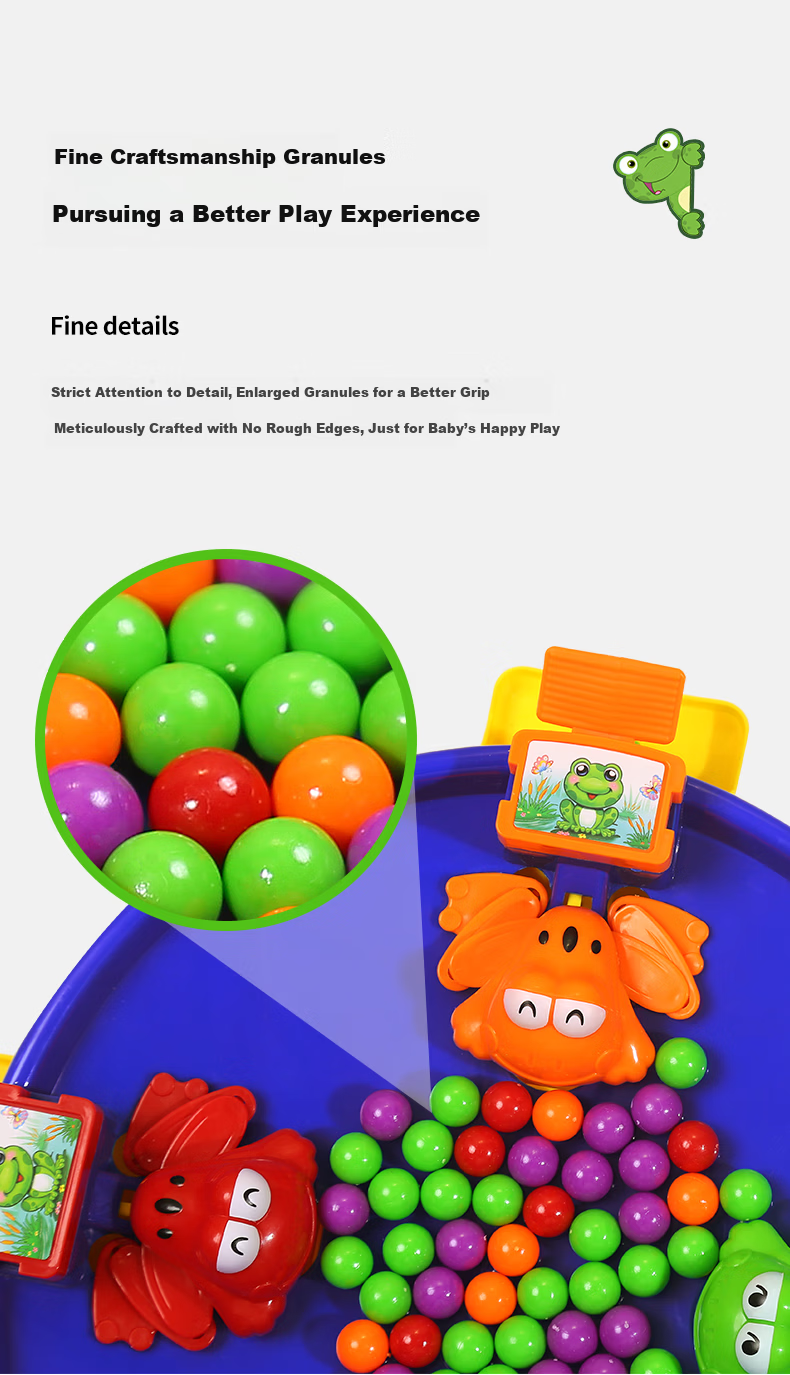 GOLDLOK Frog Eating Beans Toy, Parent-Child Interactive Game for Boys And Girls, Educational Battle Toy, Birthday Gift for Ages 3-6 6