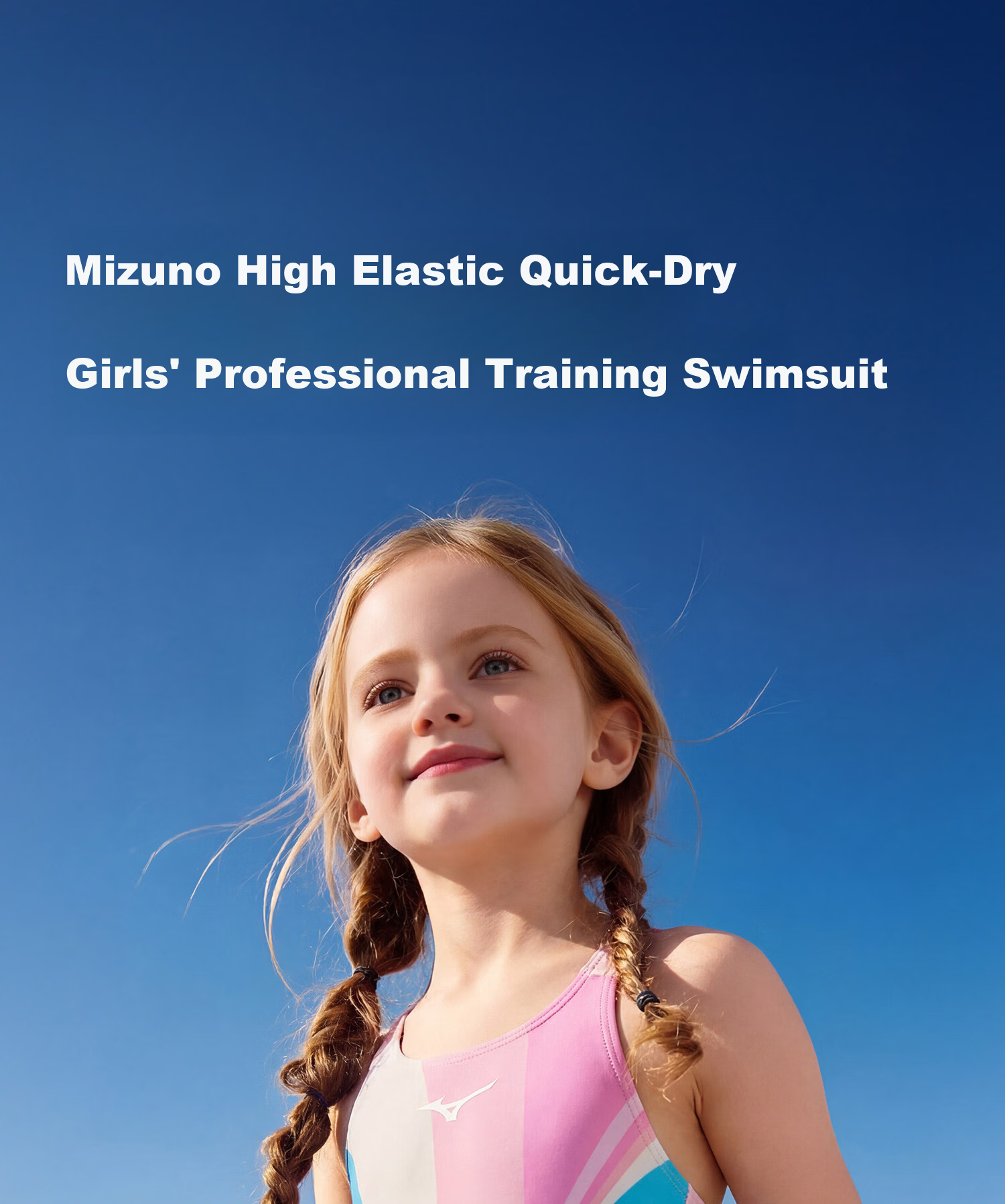 MIZUNO Kids Girls Professional Training One-Piece Triangle Youth Cute Butterfly Hot Spring Swimsuit C403 Pink Size 120 4