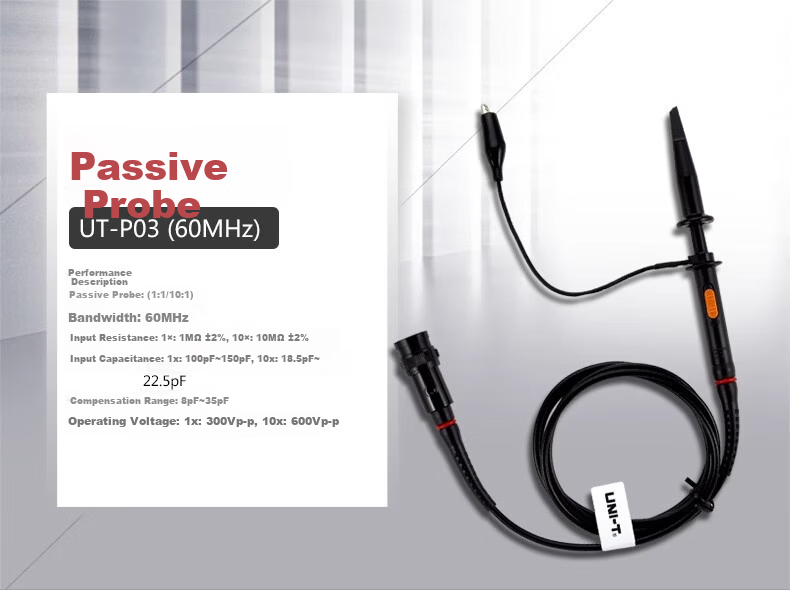 UNI-T UTP05 Oscilloscope Probe Passive Probe (MHz) 1